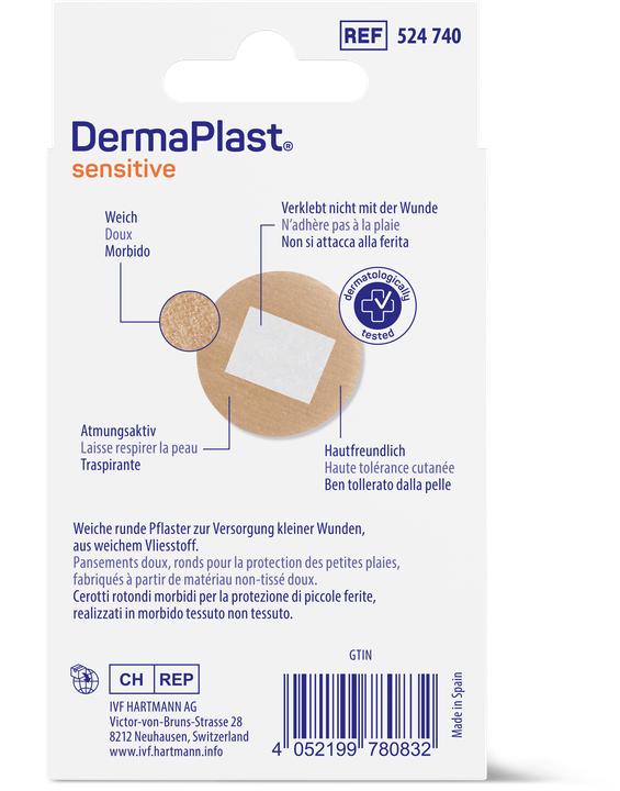 Produktbild DermaPlast Sensitive hautfarbig (20x)