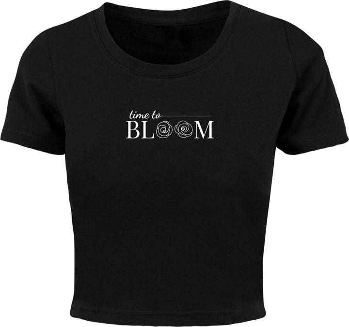 Merchcode Ladies Time to bloom - Cropped Tee - 118679 (M)