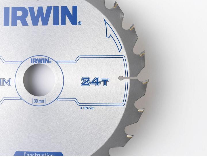 Produktbild Irwin IRW1897201 200 x 30 mm 24Teeth Kreissägeblatt mit ATB Mahlgrössen Zahn