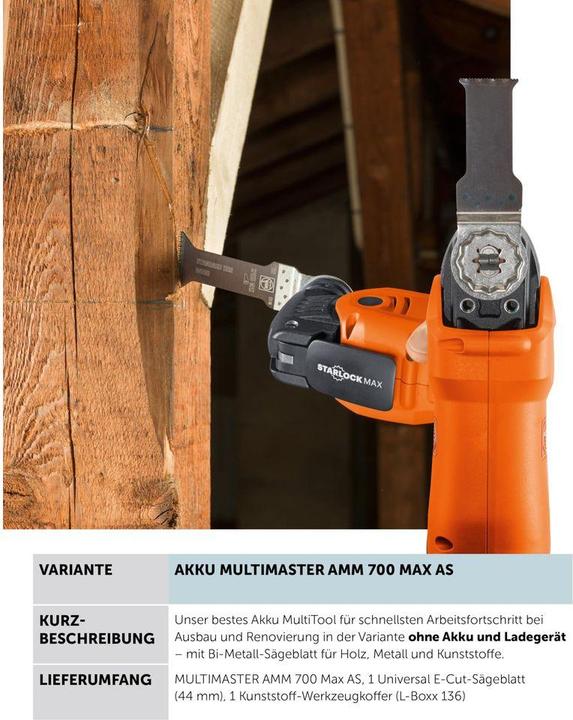 Actual product image Fein AMM 700 Max AS