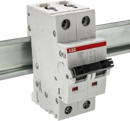 Actual product image ABB S202-C8 Circuit breaker 8A pro M compact 2-pole 6kA