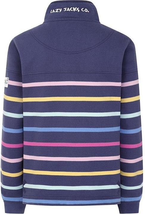 Actual product image Lazy Jacks Womens/Ladies Button Neck Sweatshirt (34)