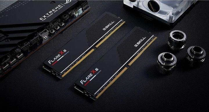 Produktbild G.Skill DIMM 32 GB DDR5-6400 (2x 16 GB) Dual-Kit (schwarz, F5-6400J3239G16GX2-FX5, Flare X5, AMD EXPO) (2 x 16GB, 6400 MHz, DDR5-RAM, DIMM)