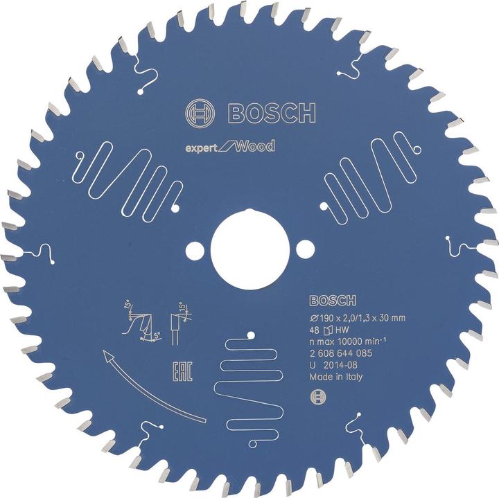 Actual product image Bosch Professional Zubehör Circular saw blade Expert for Wood, 190 x 30 x 2.0 mm, 48
