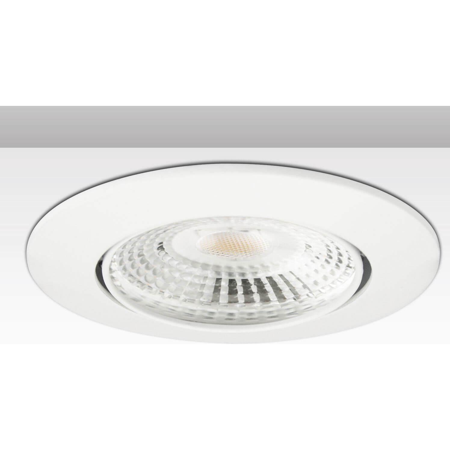 Isoled, Zubehör Beleuchtung, Einbaurahmen Ion rund, Lochausschnitt 73mm, weiss, für GU10/MR16 Spots