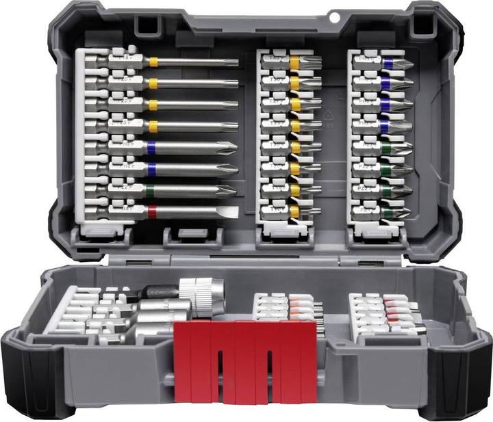 Produktbild Bosch Professional Zubehör Schrauberbit-Set, 45-teilig (Sechskant (hexagonal), Kreuz Phillips PH, Kreuz Pozidriv PZ, Innensechsrund TX)
