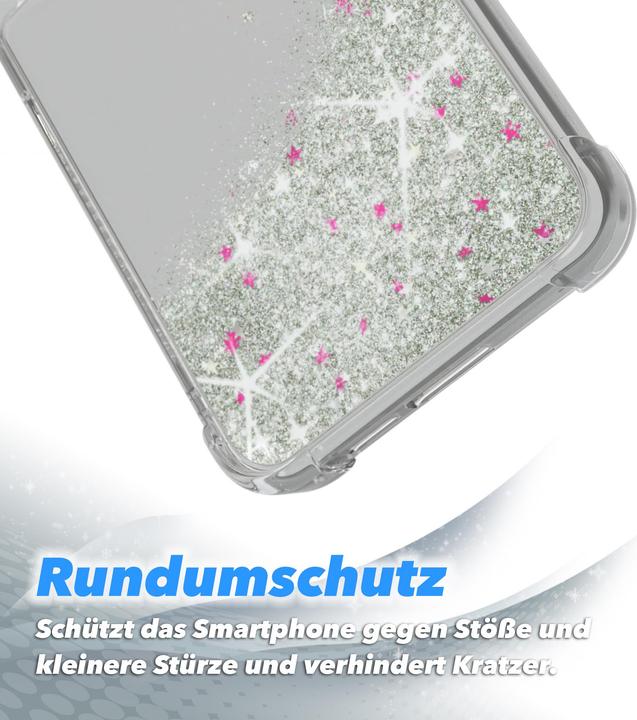 Produktbild EAZY CASE Liquid Glittery Hülle für Galaxy S24 Plus (Samsung Galaxy S24+)
