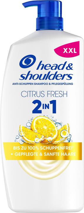 Head & Shoulders Anti-Schuppen Shampoo 2in1 Citrus Fresh für fettiges Haar (800 ml, Flüssiges Shampoo)