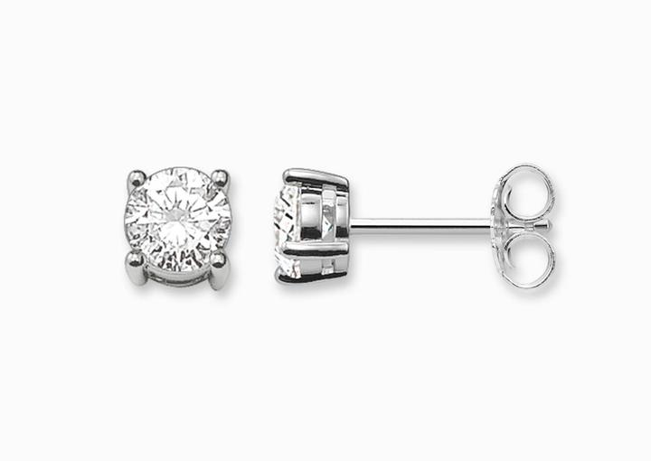 Produktbild Thomas Sabo Ohrstecker Weisser Stein (925er Silber)