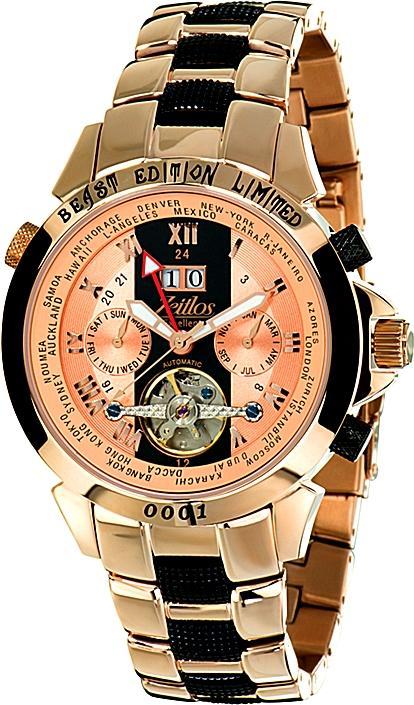 Image du produit Zeitlos Excellente Beast Carbon Rose Steelband référence ZL-EBE-11 BR (44 mm)