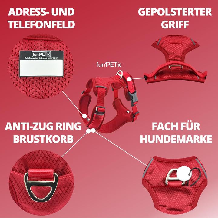 Produktbild Funpetic Anti-Zug Hundegeschirr - Essential (M, Hund)