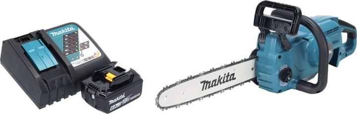 Produktbild Makita DUC 357 RGX2 Akku Kettensäge 18 V 35 cm 7,7 m/s Brushless + 1x Akku 6,0 Ah + Ladegerät (Akku Kettensäge)