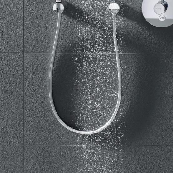 Productafbeelding Kludi X1 doucheset, 10,7 cm douchediameter + 1,6 m doucheslang (3 Typen balken, 15 l/min)