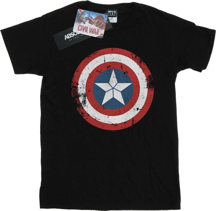 Produktbild Captain America Civil War Distressed Shield TShirt (XL)