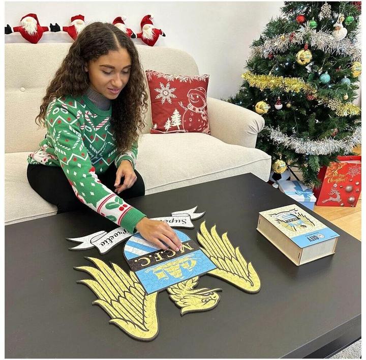 Produktbild Iconic Man City FC - Retro Logo - Holz Puzzle Grösse M (270 Teile) (270 Teile)