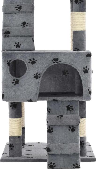Actual product image vidaXL Kratzbaum (170 cm, Grey with paw pattern)