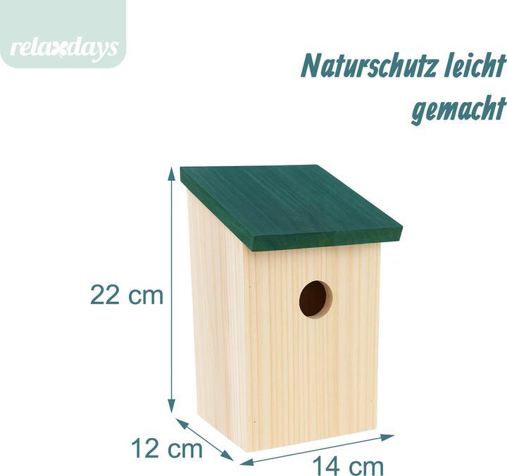 Produktbild Relaxdays 4x Nistkasten