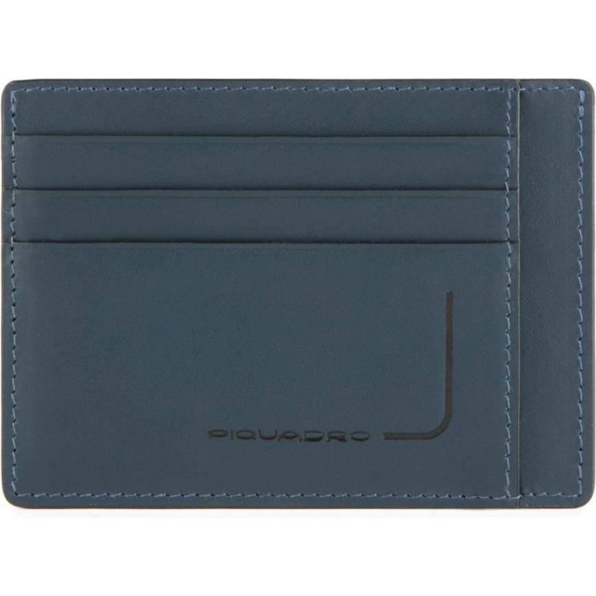 Piquadro, Mannen, Portemonnee, Leather Card Holder, RFID Anti-Fraud Protection, For Me