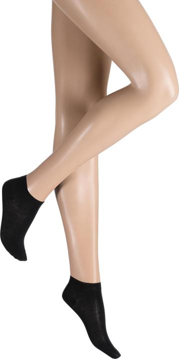Image du produit Hudson Relax Fine (Lot de 3) Chaussettes sneaker, couleur 005 noir, taille 35-38 (Une unité par pack, 35 - 38)
