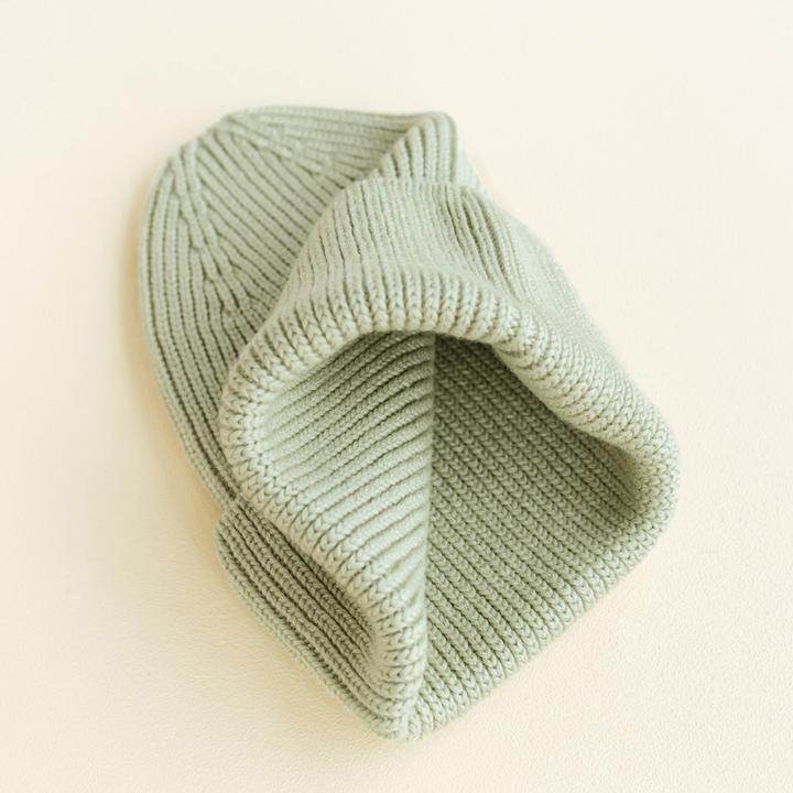 Produktbild Hvid Beanie Fonzie Mint