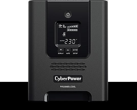 Produktbild Cyberpower PR3000ELCDSL 3000VA/2700W 36M Garantie Vorab Austauschservice deutsche Software VMWARE ready deut... (3000 VA, 2700 W, Line-Interaktiv USV)