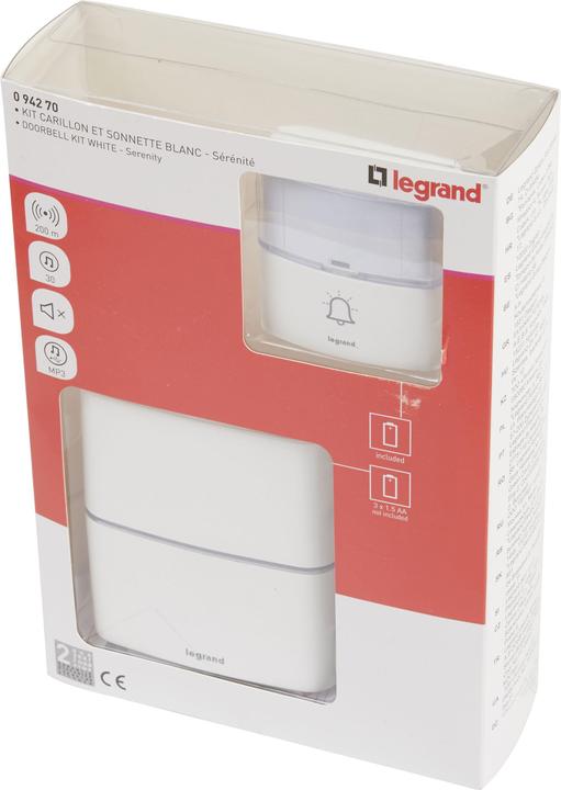 Image du produit Legrand Kit de carillon radio MP3 Premium Blanc (Funk)