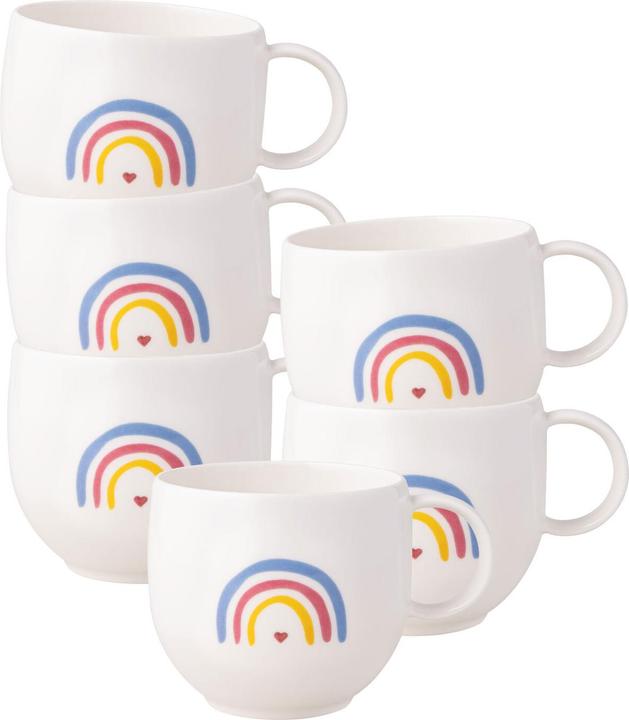 Produktbild Villeroy & Boch With Love Henkelbecher Be Happy (290 ml, 6x)