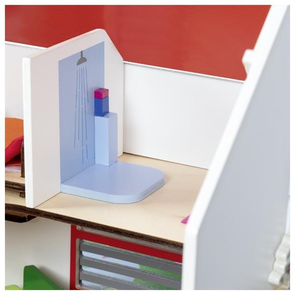 Actual product image Goki Tragbares Puppenhaus Eco House mit Zubehör