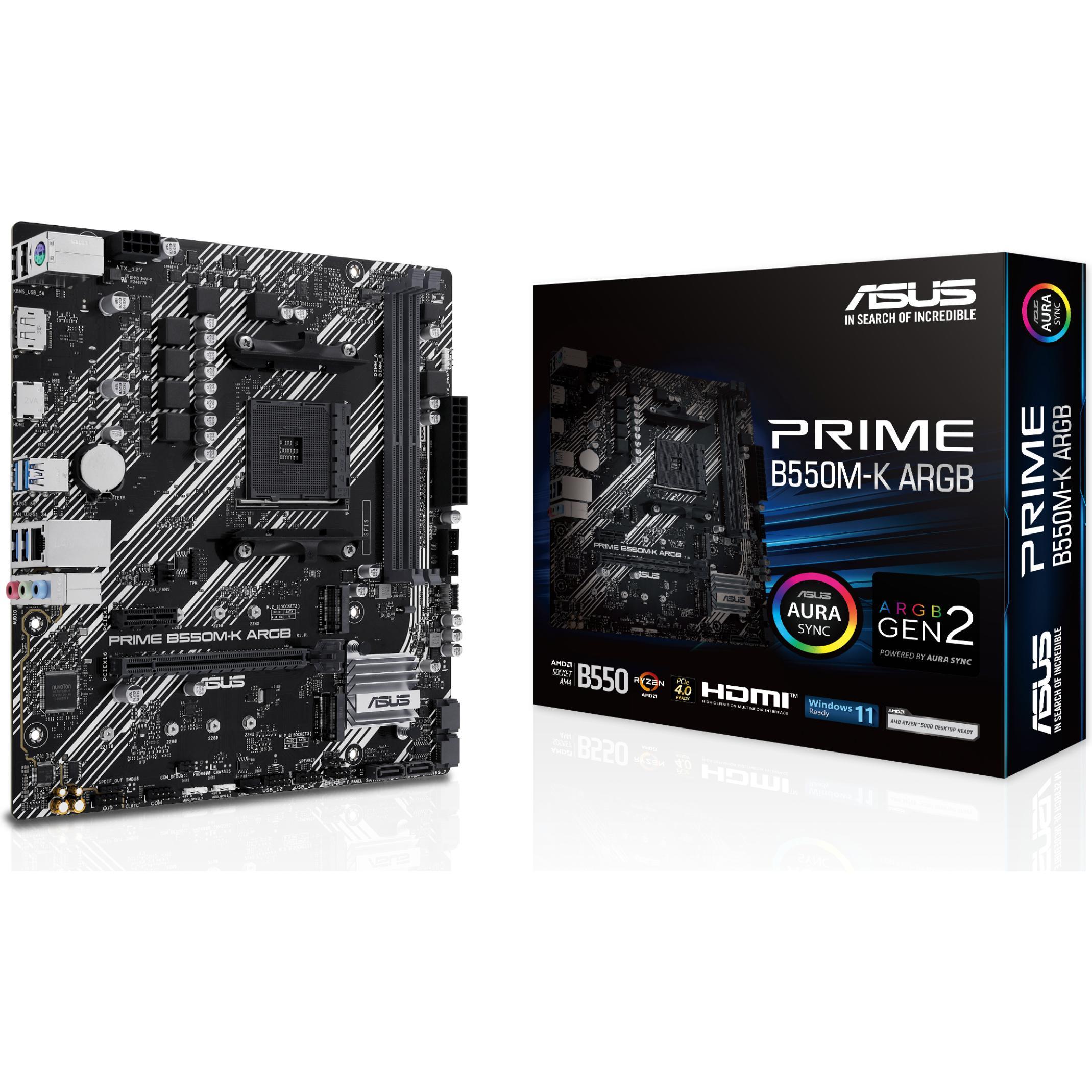 ASUS B550M-K (AM4, AMD B550, mATX), Mainboard