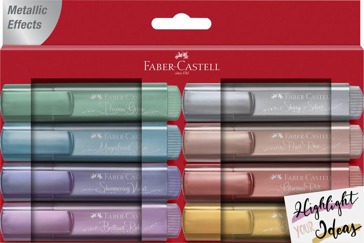 Produktbild Faber-Castell Textmarker 46 Metallic (Mehrfarbig, 5 mm, 8 x)