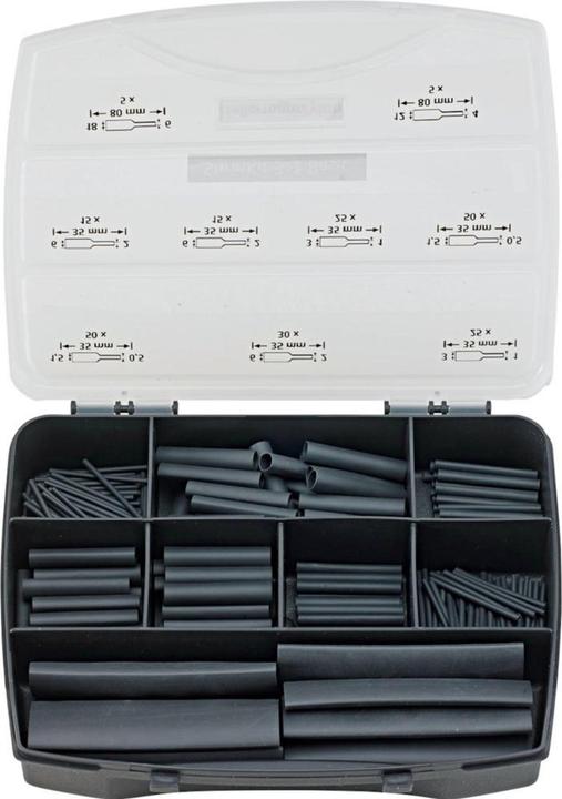 Actual product image HellermannTyton Shrink tubing assortment Schw (220 x)