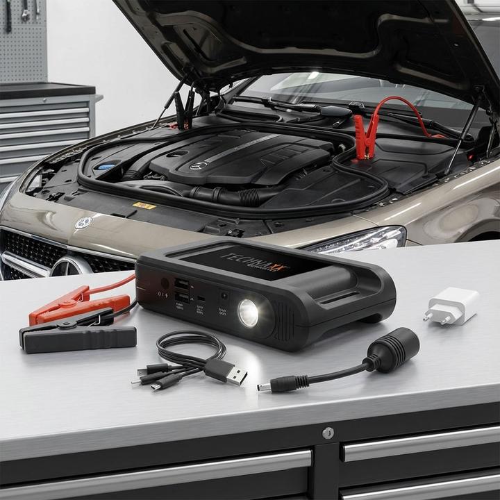 Actual product image Technaxx JUMP STARTER POWERBANK TX-218 (600 A, 14000 mAh)