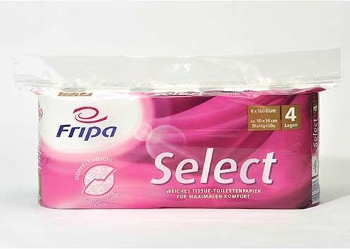 Actual product image Fripa Toilet paper Select 4-ply (8 x)
