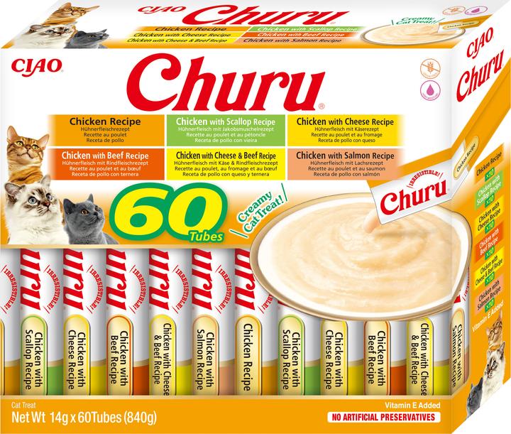 Inaba Churu Variety Box (Adult, 60 Stk., 840 g)