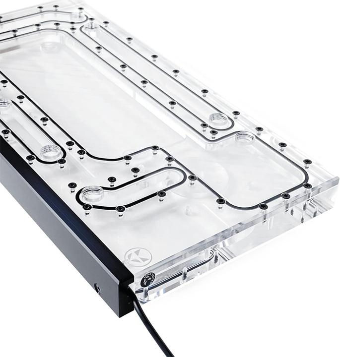 Actual product image Stealkey Customs Lian Li O11D Mini MK1 Distroplate DDC - Acrylic