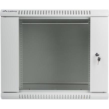 Thumbnail - Lanberg Wand- Rack 19 " 9U 600x600mm grau (9 HE, 19 Zoll Rack), Serverschrank, Grau