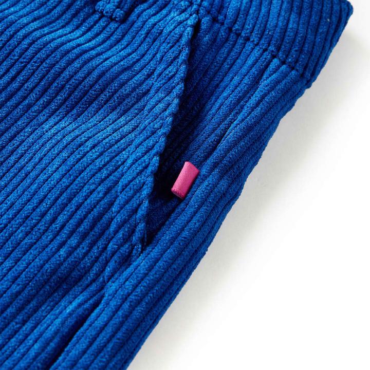 Actual product image vidaXL Children's trousers corduroy cobalt blue 104,Material: 90 % polyester. 7 (104)