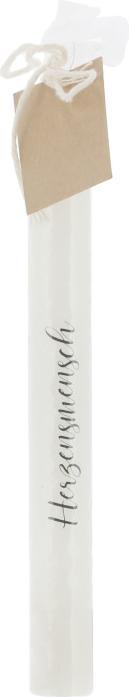 Produktbild G. Wurm Stabkerze mit Spruch, Paraffin aus Wachs weiss 6-fach, (B/H/T) 2x19x2cm (2 Stk.)