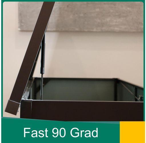 Produktbild Guardi Gartenbox S mit Schloss, 135 x 65 x 73 cm, Silber