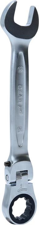 Actual product image KS Tools GEARplus joint ratchet ring open end wrench lockable (16 mm)
