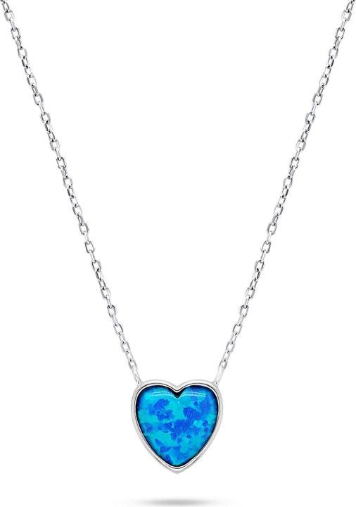 Immagine prodotto Brilio Argento - Collana a cuore in argento con opale NCL74WB