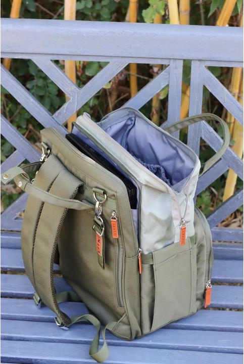 Actual product image Liini Changing rucksack olive rPET