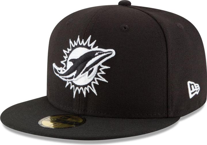 Produktbild New Era 59Fifty Fitted Cap - BLACK Miami Dolphins - 7 1/4 (7 1/4)