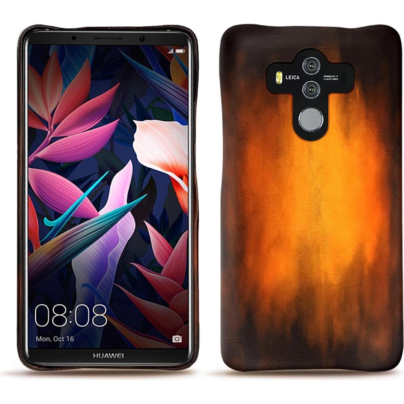 Noreve Lederschutzhülle (Huawei Mate 10 Pro), Smartphone Hülle, Violett