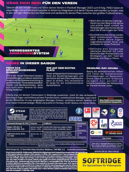 Image du produit Sega Football Manager 2022 (PC, DE)