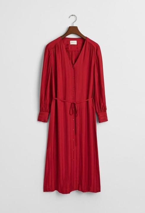 Image du produit GANT Robe chemise satinée rayée décontractée (42)