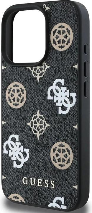 Actual product image Guess PU 4G Design Hard Case With Peony (Apple iPhone 16 Pro)