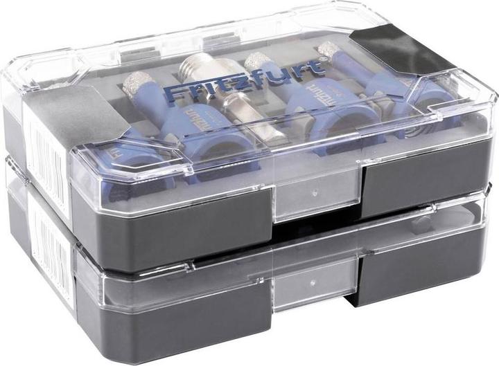 Produktbild Fritzfurt 1191-3142 Diamantbohrer-Set 5teilig 6 mm, 8 mm, 10 mm, 12 mm Gesamtl (10 Millimeter, 12 Millimeter, 6 Millimeter, 8 Millimeter)