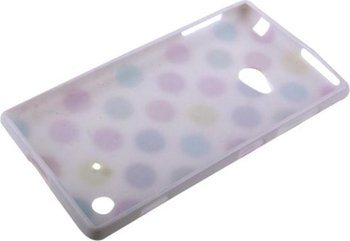 Produktbild König Design Schutzhülle TPU Case für Handy Nokia Lumia 720 Weiss / Bunt (Nokia Lumia 720)