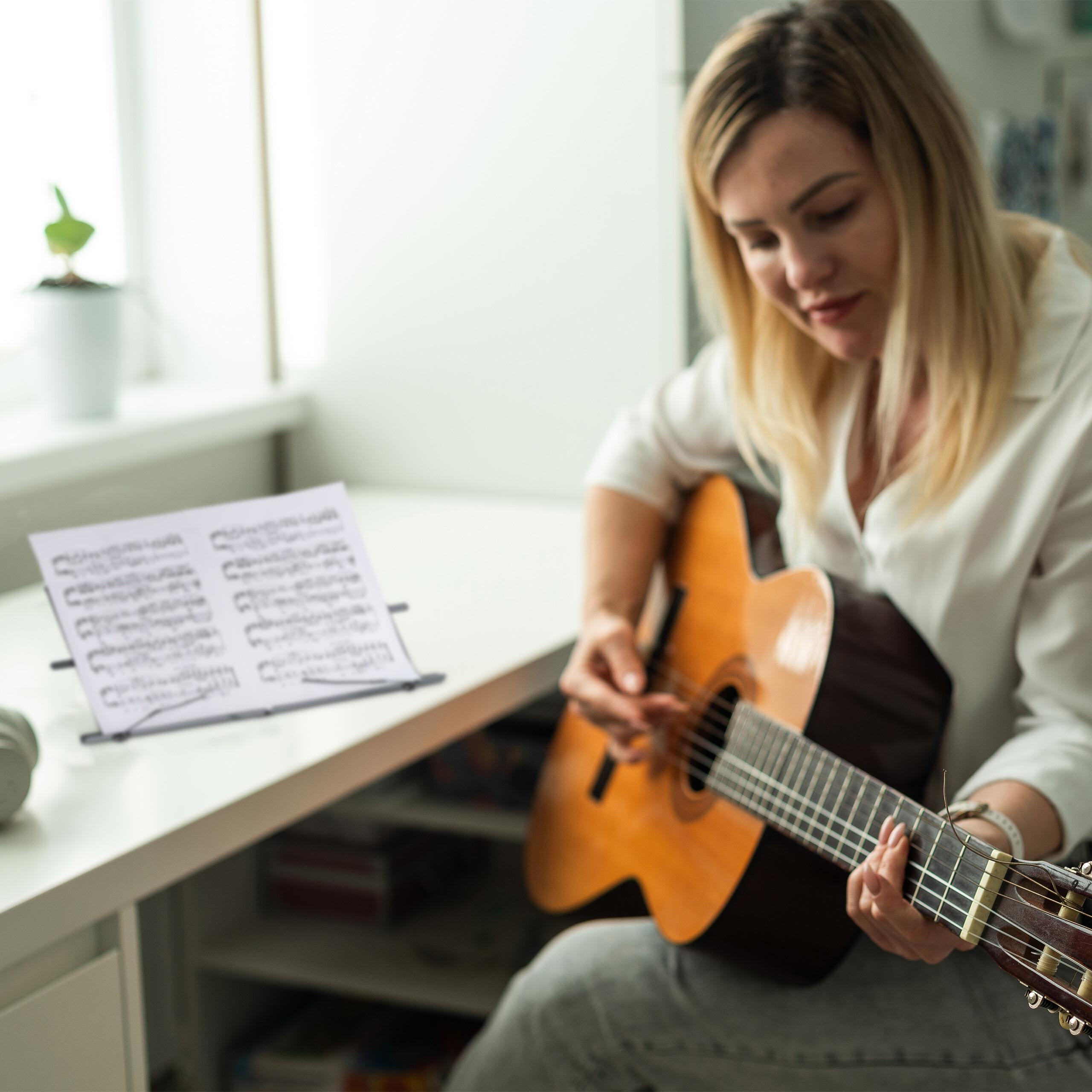 Thumbnail - Relaxdays Notenständer, Notenständer, Grau, Schwarz